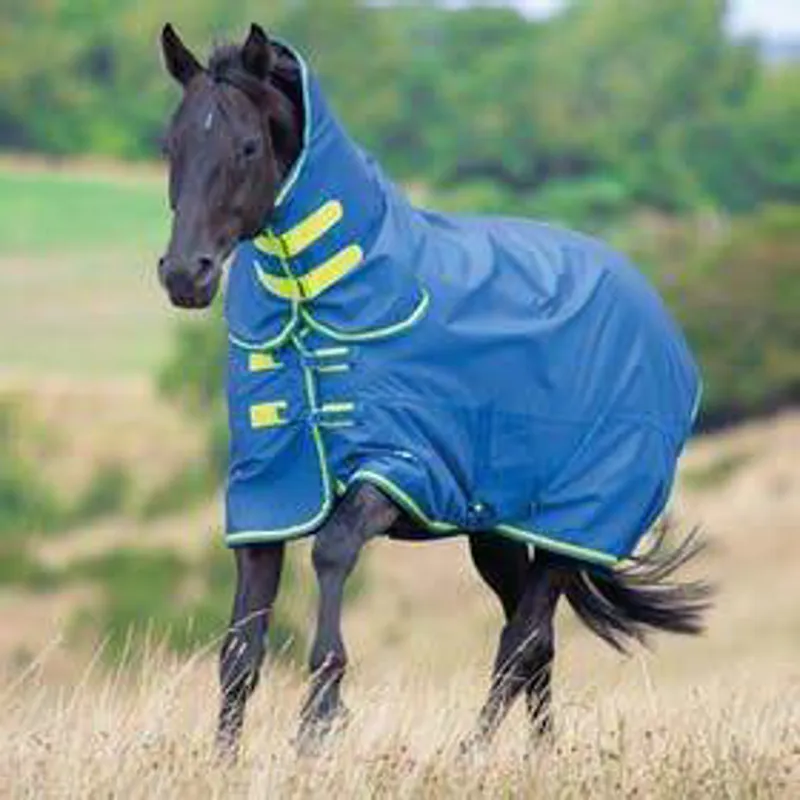 Shires Tempest Original 50g Combo Turnout Rug - Blue/Lime 